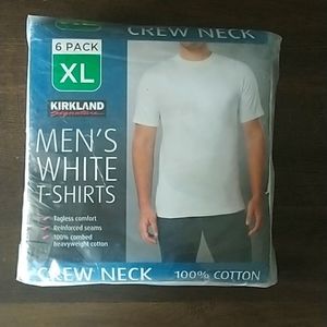 Crew neck white shirts